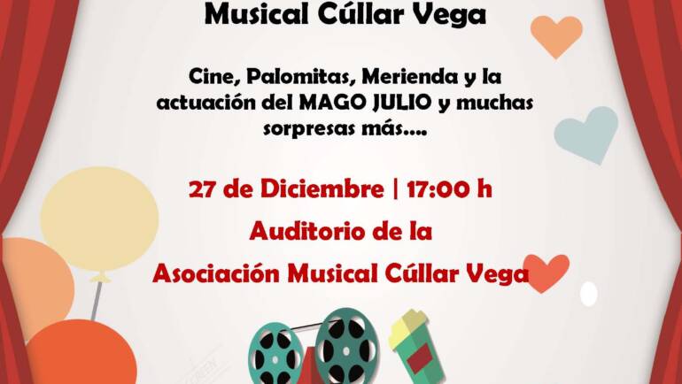 Fiesta Infantil con Magia, Cine y Palomitas para nuestros alumnos/as