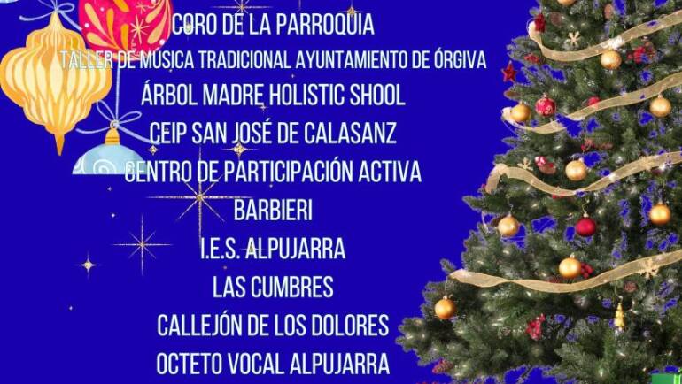 El Coro Barbieri participará en el XXIII Certamen de Villancicos «Ciudad de Órgiva» este 12 de diciembre