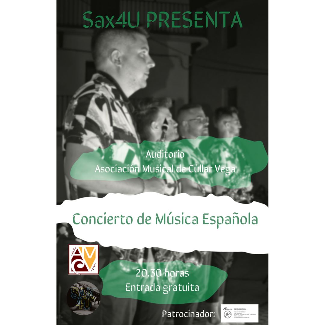 Concierto de Música Española a cargo del cuarteto Sax4U
