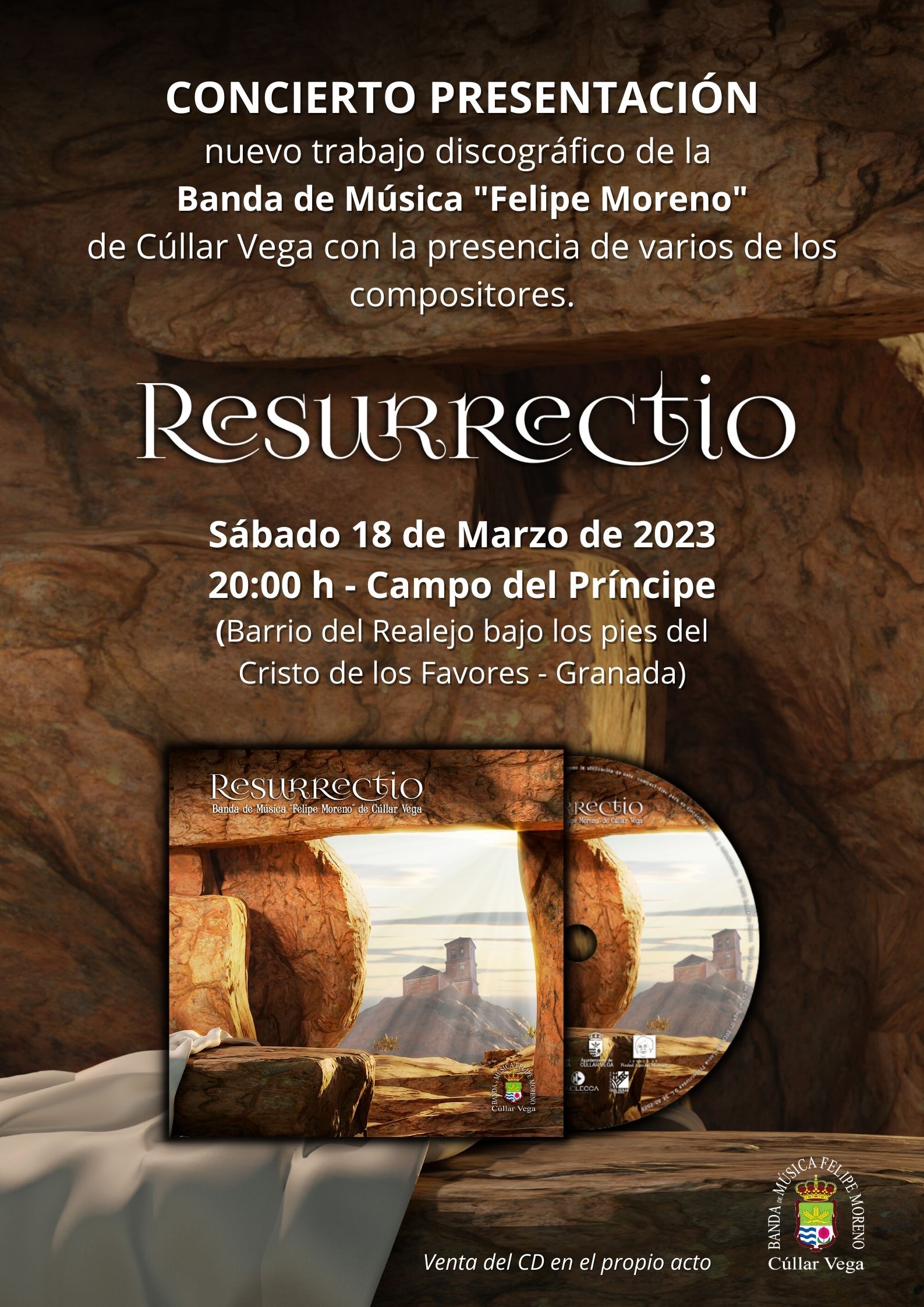 Presentación del Disco “Resurrectio” el 18 de marzo en el Campo del Príncipe de Granada