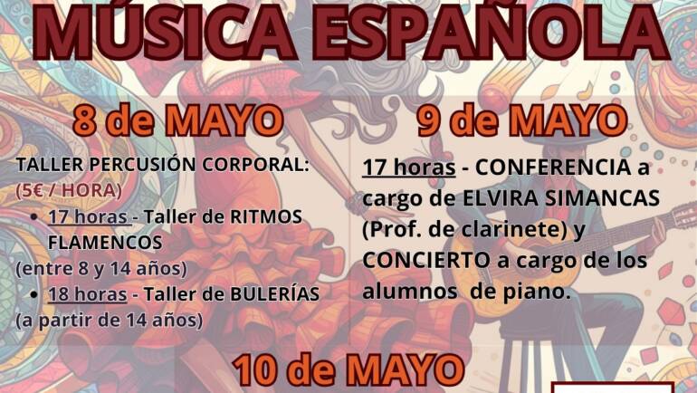 Jornadas de Música Española del 8 al 10 de mayo