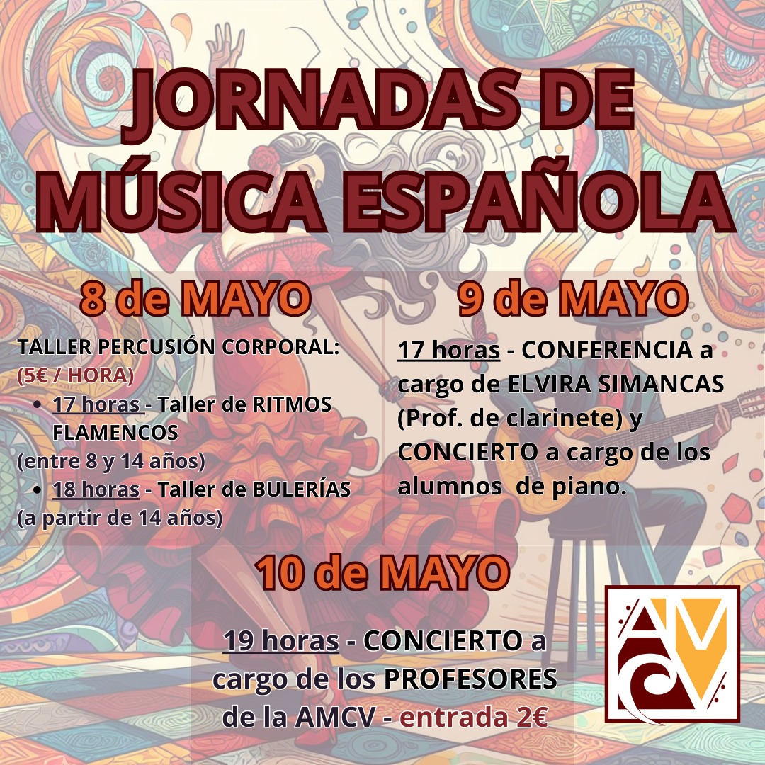 Jornadas de Música Española del 8 al 10 de mayo