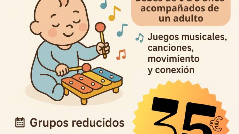 ¡Música desde la cuna! Nueva actividad para bebés en la Asociación Musical Cúllar Vega