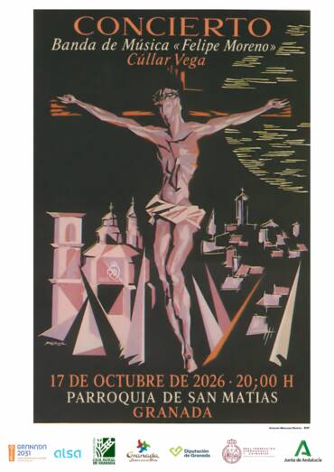 La Banda de Música «Felipe Moreno» de Cúllar Vega ofrecerá un concierto extraordinario en la Parroquia de San Matías de Granada